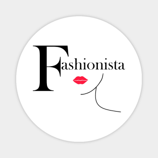 FASHION Red Illustration Magnet